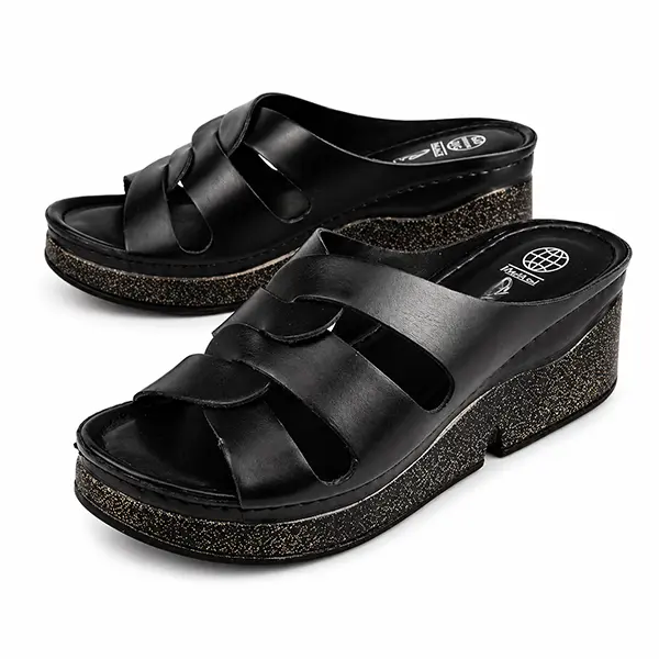 Sandale componse Confort pour femme 1006 noir  miniature